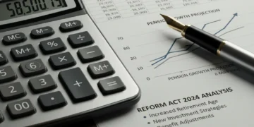Calculadora, pluma y documentos que simbolizan Noticia Urgente: Cambios en las pensiones de jubilación para 2026, ¿cómo te afectarán los nuevos requisitos?