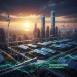 Panel solar y turbina eólica en México, simbolizando la inversión en energía renovable