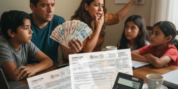 Familia mexicana preocupada por el impacto de la reforma fiscal 2026 en sus finanzas