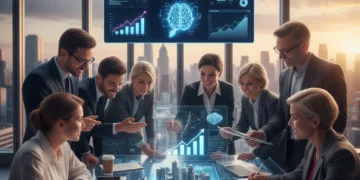 Grupo diverso de profesionales adquiriendo habilidades educativas demandadas para el futuro laboral.