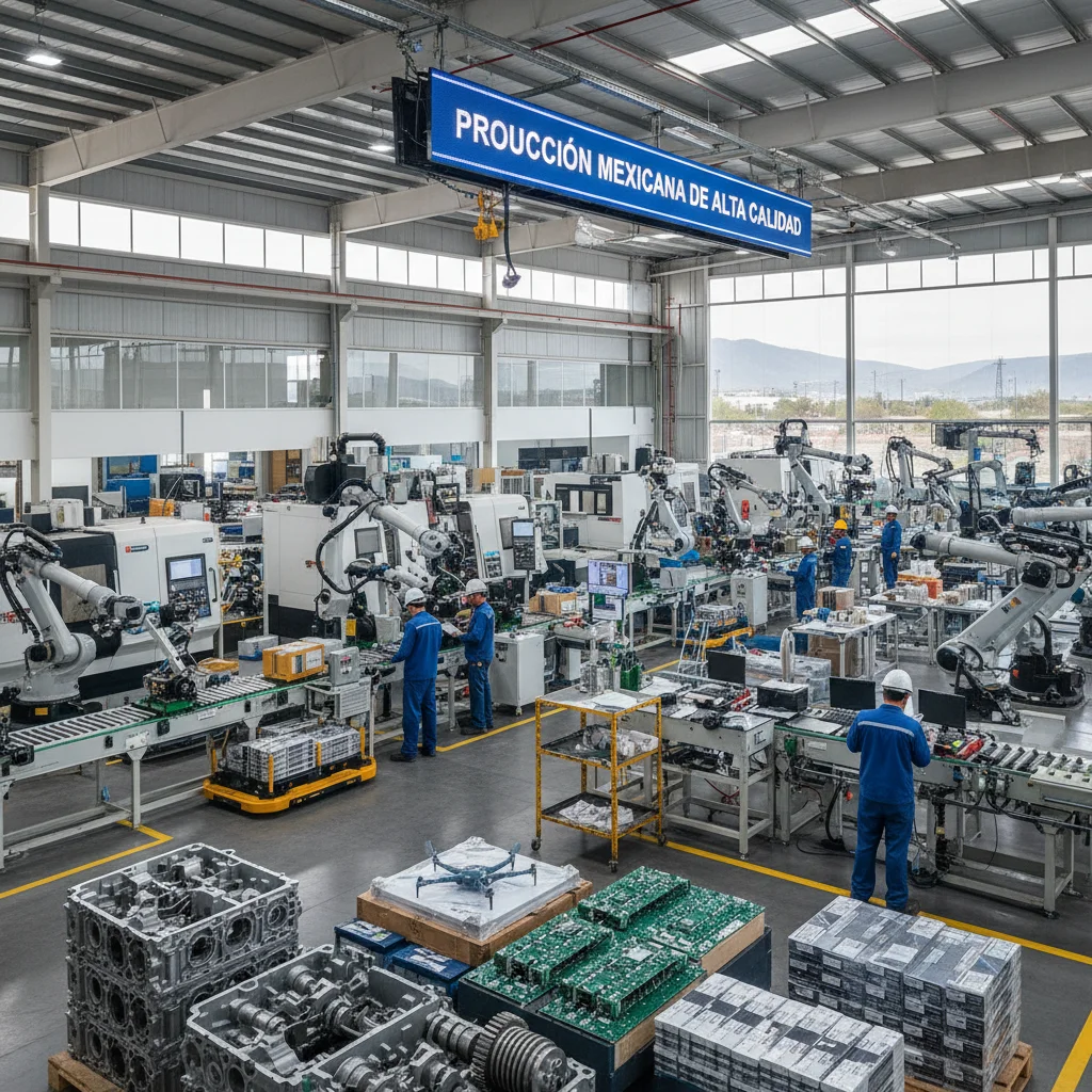 Planta de manufactura avanzada en México, símbolo del impulso exportador de la Economía Mexicana 2026.